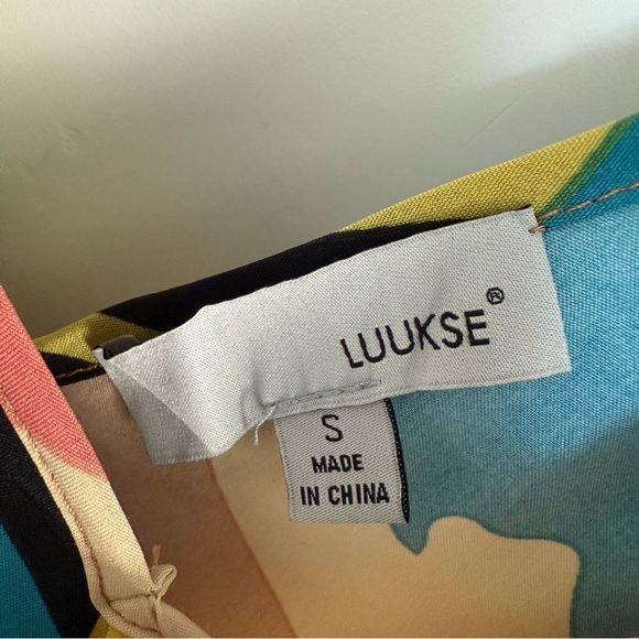 LUUKSE Tropical Print wide-leg jumpsuit Size: Small - Picture 6 of 6